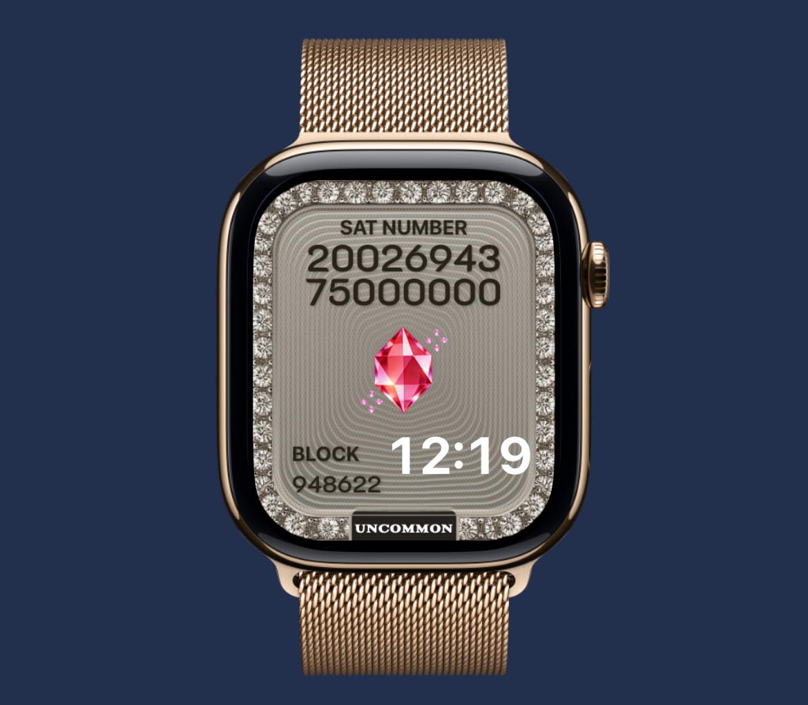 Apple Watch faces for your rare sats